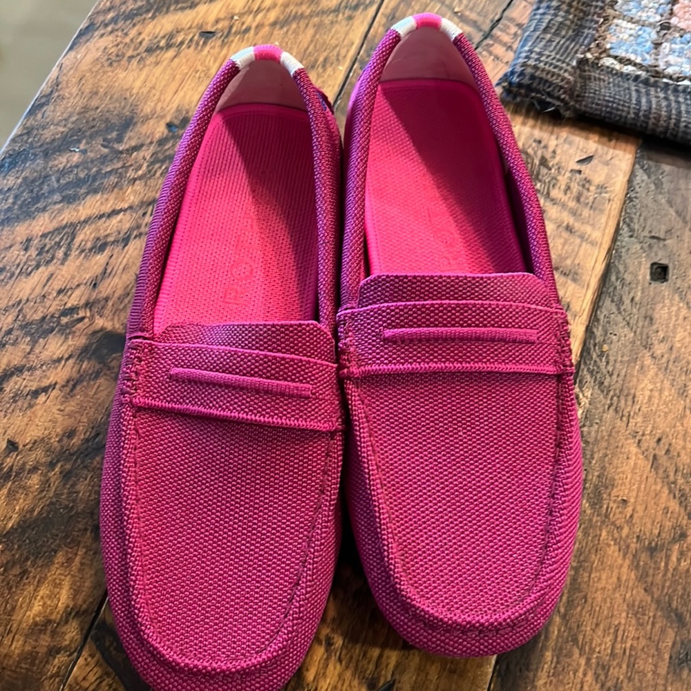 Rothy’s Raspberry Driving Shoes